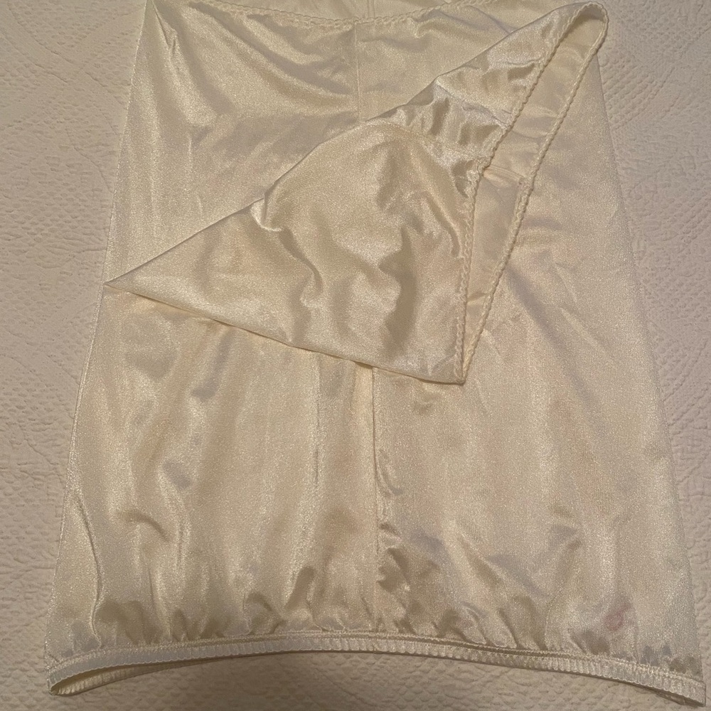 B. Smart Elegant Cream Satin Slip
